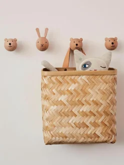 Wandhaak Bear van beukenhout