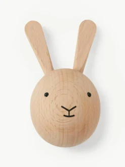 Wandhaak Rabbit van beukenhout