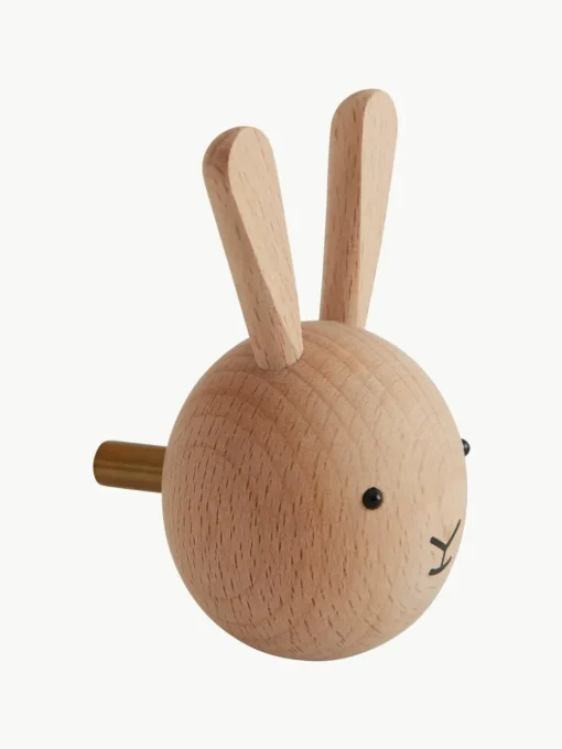 Wandhaak Rabbit van beukenhout