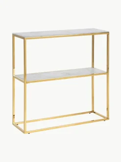 Wandkast Aruba met glazen tafelbladen in marmerlook
