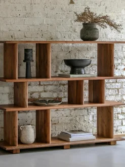 Wandkast Borden van acaciahout