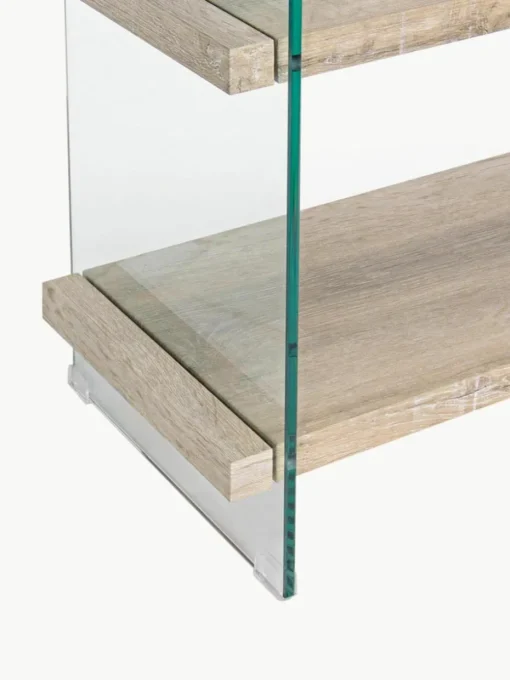 Wandkast Kenya met glazen wanden en 5 planken
