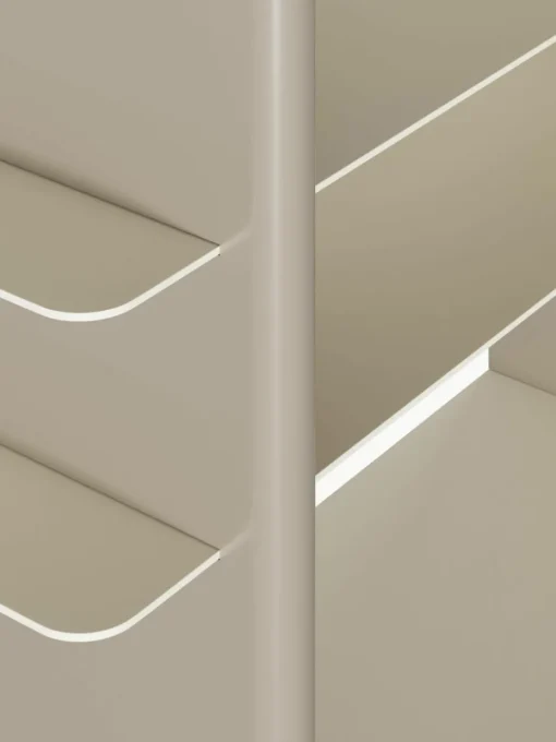 Wandkast Rami met metalen elementen