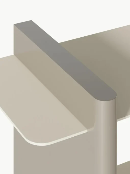 Wandkast Rami met metalen elementen