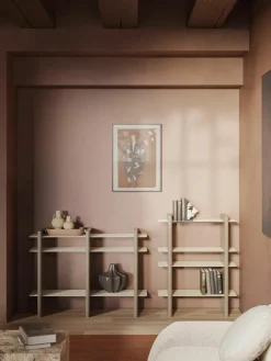 Wandkast Rami met metalen elementen