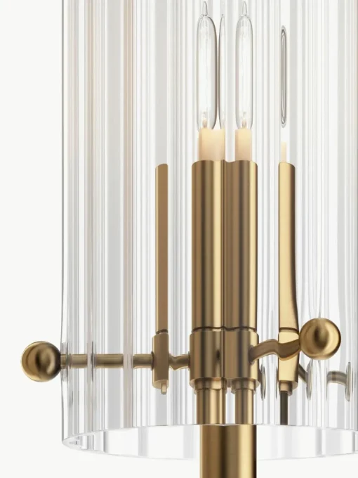 Wandlamp Arco met geribbeld oppervlak