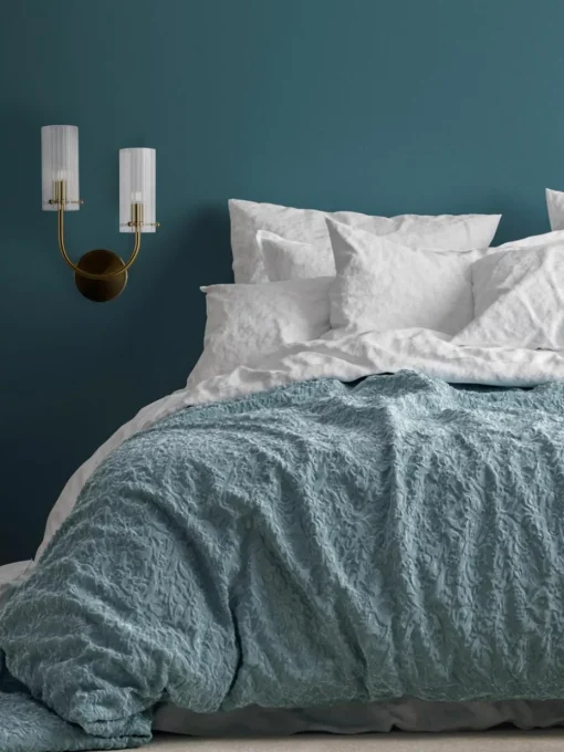 Wandlamp Arco met geribbeld oppervlak