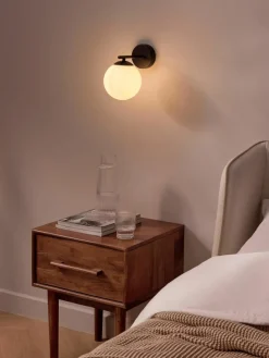 Wandlamp Atlanta van opaalglas