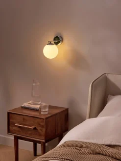 Wandlamp Atlanta van opaalglas