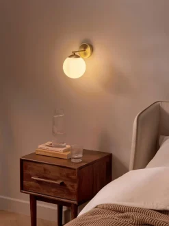 Wandlamp Atlanta van opaalglas