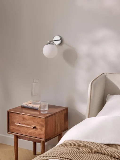 Wandlamp Atlanta van opaalglas