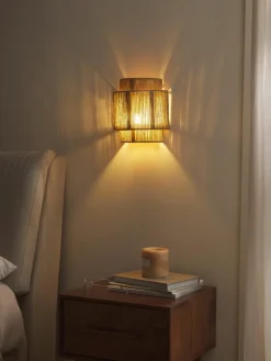Wandlamp Cecillia van jute