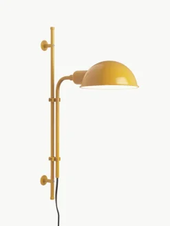 Wandlamp Funiculí met stekker en verstelbare lampenkap