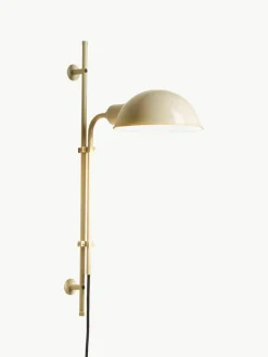 Wandlamp Funiculí met stekker en verstelbare lampenkap