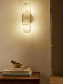 Wandlamp Galene in marmerlook
