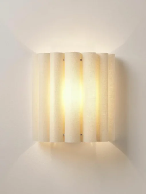 Wandlamp Lucina van linnen