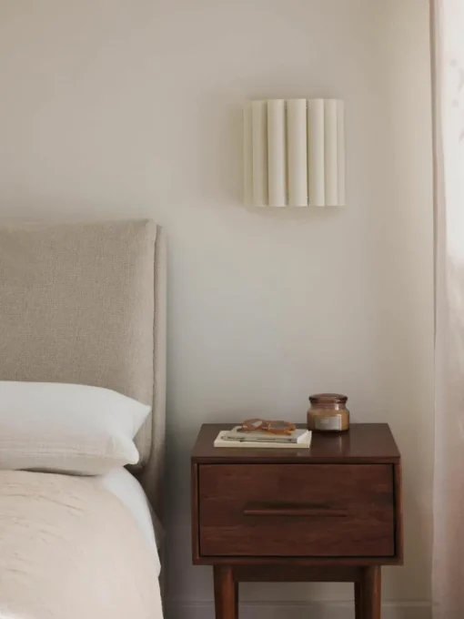 Wandlamp Lucina van linnen