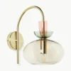 Wandlamp Nyra van gekleurd glas
