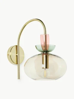 Wandlamp Nyra van gekleurd glas