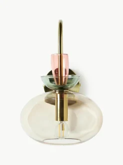Wandlamp Nyra van gekleurd glas