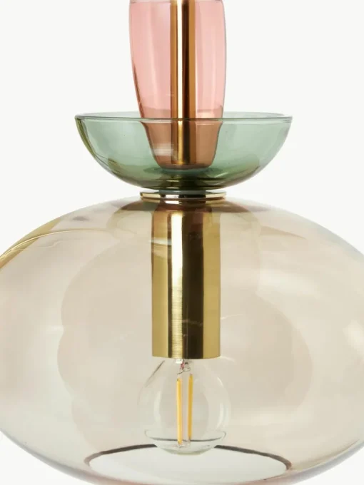 Wandlamp Nyra van gekleurd glas