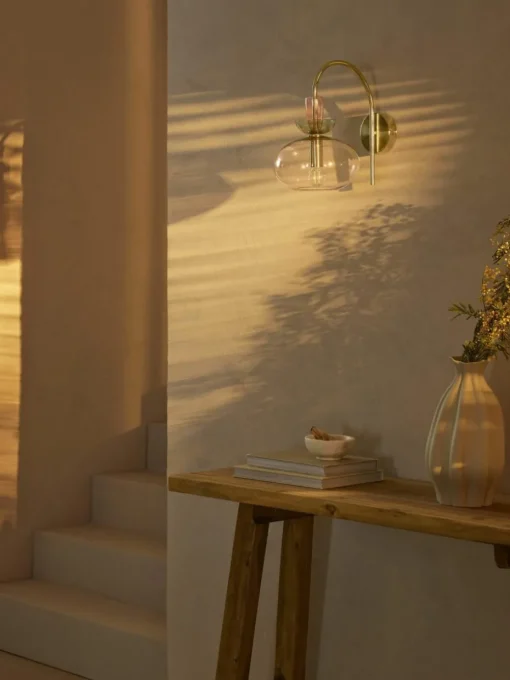Wandlamp Nyra van gekleurd glas