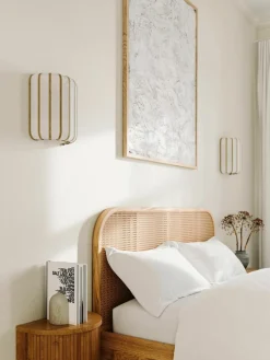 Wandlamp Salma van bamboehout