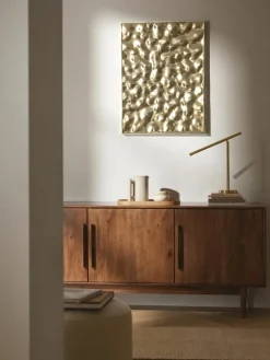 Wandobject Splash met een gehamerd oppervlak