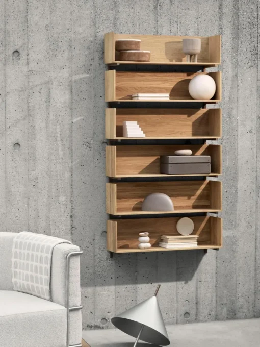 Wandplank Stack van eikenhout