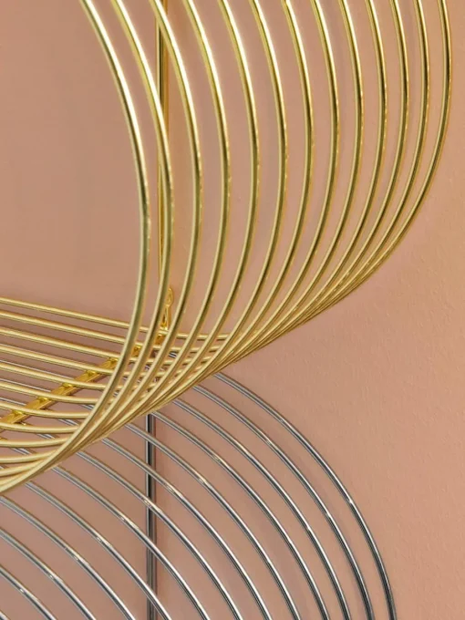 Wandrek Curva van metaal, B 61 cm