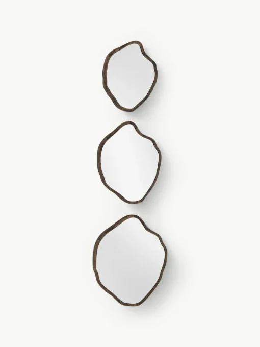 Wandspiegelset Bello in organische vorm, set van 3