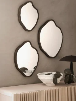 Wandspiegelset Bello in organische vorm, set van 3