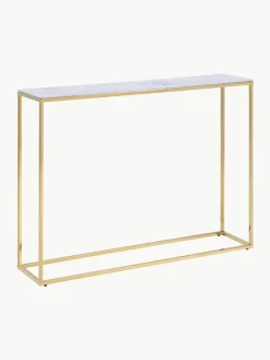 Wandtafel Aruba met glazen tafelbladen in marmerlook