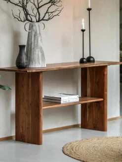 Wandtafel Borden van acaciahout