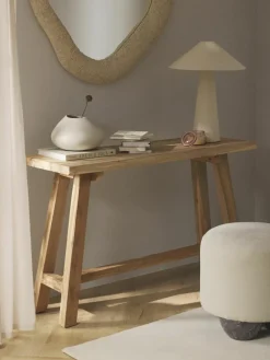 Wandtafel Lawas van teakhout