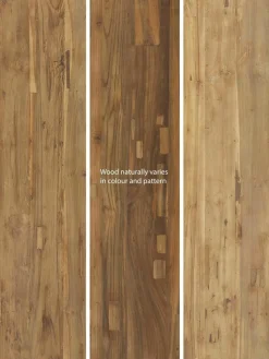 Wandtafel Lawas van teakhout