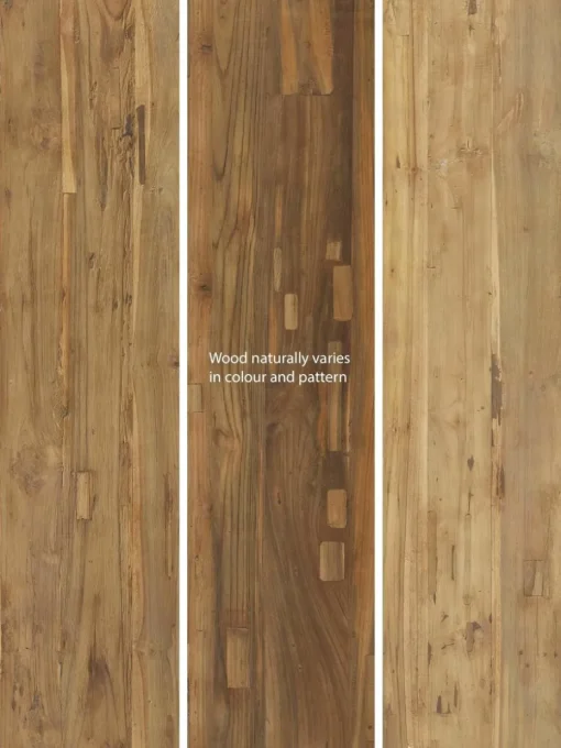 Wandtafel Lawas van teakhout