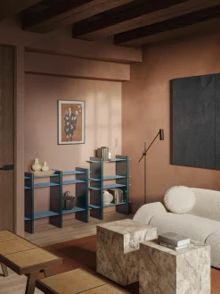 Wandtafel Rami met metalen elementen