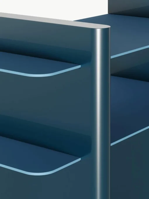 Wandtafel Rami met metalen elementen