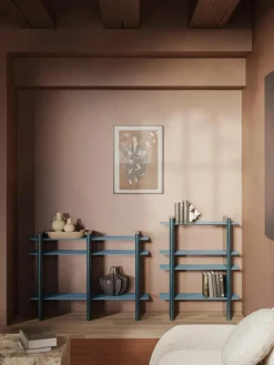 Wandtafel Rami met metalen elementen