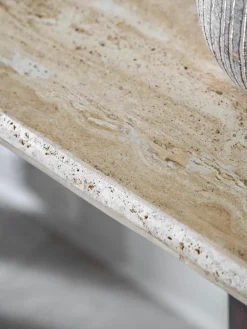 Wandtafel Trevi met travertijn tafelblad