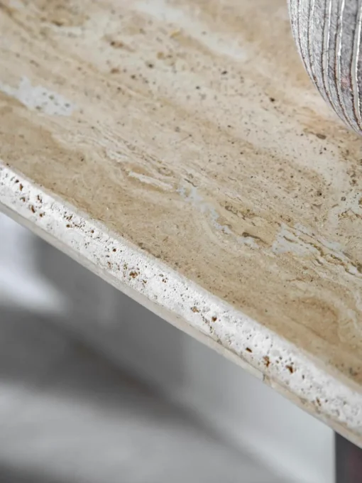 Wandtafel Trevi met travertijn tafelblad