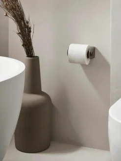 Wandtoiletrolhouder Deuvel van walnoothout