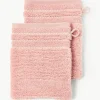 Washandjes Luxe met gestreepte rand, 2 stuks