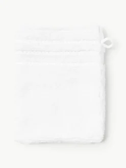 Washandjes Luxe met gestreepte rand, 2 stuks