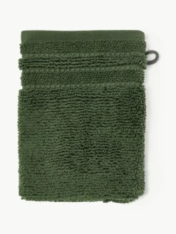 Washandjes Luxe met gestreepte rand, 2 stuks