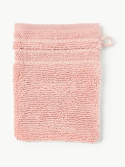 Washandjes Luxe met gestreepte rand, 2 stuks