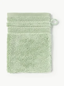 Washandjes Luxe met gestreepte rand, 2 stuks
