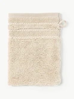 Washandjes Luxe met gestreepte rand, 2 stuks