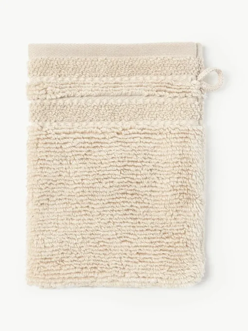 Washandjes Luxe met gestreepte rand, 2 stuks